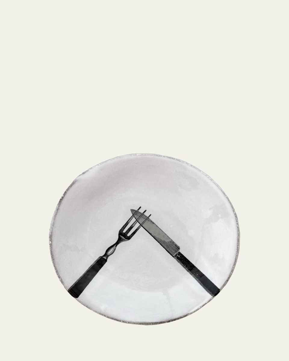 Small Fork and Knife Plate